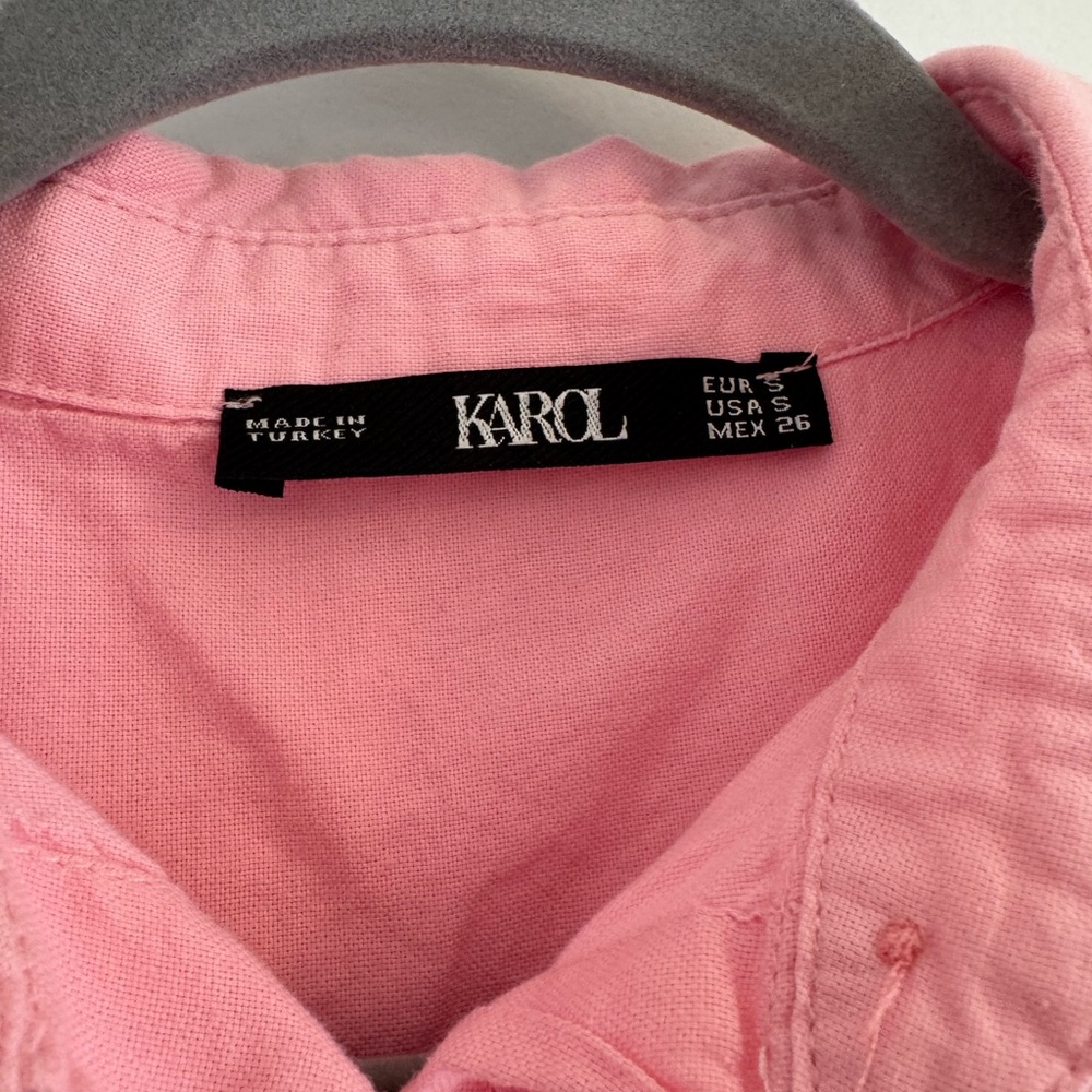 Pink Button-Up Shirt - Picture 2 of 3